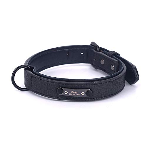 Festnight Transfronteiriça hot new pet collar microfibra de couro PU rotulação colar personalizado c