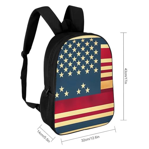 Sac à dos drapeau américain grand format pour protéger votre ordinateur portable 17" - 2