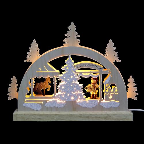 Bougie Arches Erzgebirge Michael Müller création haut de gamme en bois