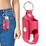 Aufbewahrungsbox für Abstandshalter für Inhalatoren, Reisetasche, Schutzabdeckung aus PU-Leder, leicht für den täglichen Gebrauch von Wanderzubehör, Schule, Medikation, Org