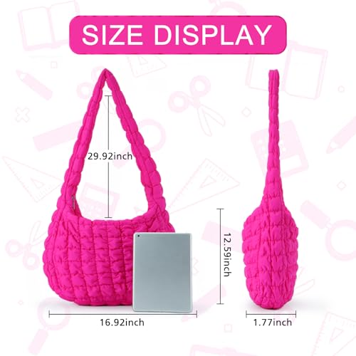 Bolso acolchado tipo tote grande GOKTOW miniatura 3