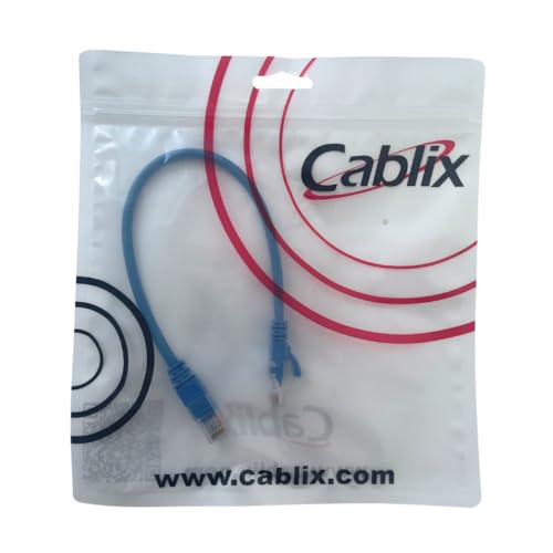 Cable de red Cat 5E UTP Patch Cord 1ft Azul miniatura 3