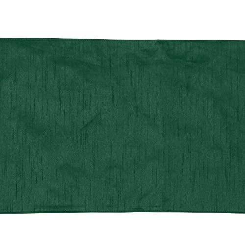 Image of E-EZRA Premium Raw Silk Table Runner for Centre Table / Coffee Table / 4 Seater / 6 Seater Dining Table (72 Inch, Green)