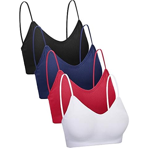 Conjunto de 4 Bralette sin Costura Acolchado Cover