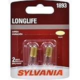 SYLVANIA - 1893 Long Life Miniature - Bulb, Ideal for Interior Lighting – Glove Box, Courtesy, Ash Tray and...