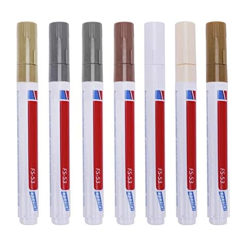 7 Pcs Grout Tile Pen Furniture Repair Kit Tile Touch Up Pen Repair Markers Scratch Repair Pen Repairing Pen Tile Makers Scratch Repair System for Restoring Tile Grout Ceramic Floor Wall Kitchen Cover
