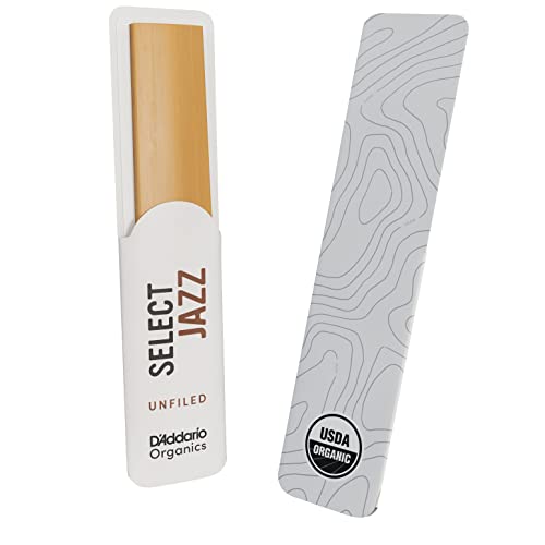 D'Addario Organic Select Jazz Unfiled Baritone Saxophone Reeds - Sax Reeds - Individually Sealed - 3 Medium, 5 Pack by D'Addario - Image 5