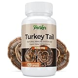Premium Organic Turkey Tail Mushroom Capsules by Parker Naturals Supports Immune System Health. Nature's Original Superfood. 120 Capsules