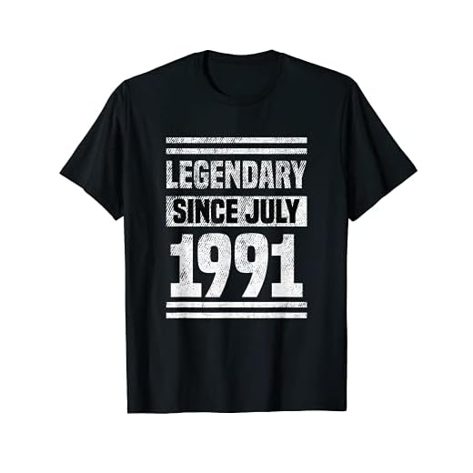 Desde julio de 1991 Legendary regalo de cumpleaños de 30 año Camiseta