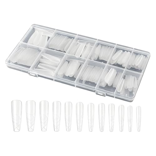 Formas Para Uñas | Molde Transparente Press-On De 240 Piezas,Moldes Y Puntas De Extensión Reutilizables,Destinado A Mujeres Para Uñas Postizas En Dedos De Manos Y Pies Para Hogar Y Belleza Y Cuidado P
