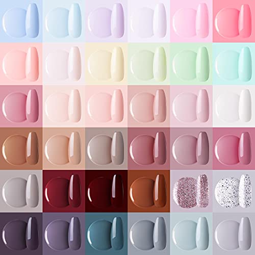 Kit de esmaltes en gel Gellen 39 piezas con 36 colores y base top coat miniatura 7