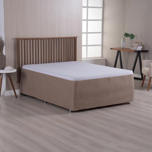 Capa Protetora Cama Box Solteiro Arranhador para Gatos Bege