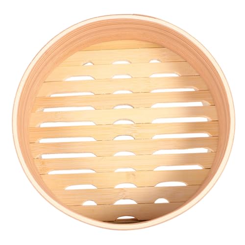 HAKIDZEL Natural Steamer Basket Lightweight Portable Cooking Bao Bun Dumplings Steamed Basket for Home Kitchen Nutrient-retaining Healthy Food Steamer