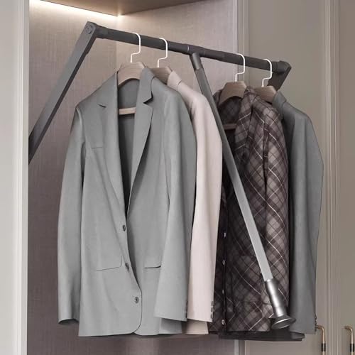 Tringle de placard extensible 51-66 cm en alliage d'aluminium
