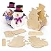 Produktbild Baker Ross Korb-Bastelsets Schneemann  für weihnachtliche Bastelarbeiten und Dekorationen (4 Stück), Mittel