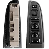 15883320 920-020 Front Left Driver Side Master Power Door Window Switch Controls with Bezel for 2003-2006 Chevy Silverado Avalanche Tahoe Yukon, for GMC Sierra 1500 2500 3500 Crew Cab