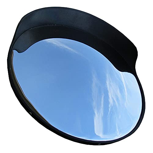 Miroir convexe grand angle anti angle mort avec son support réglable robuste