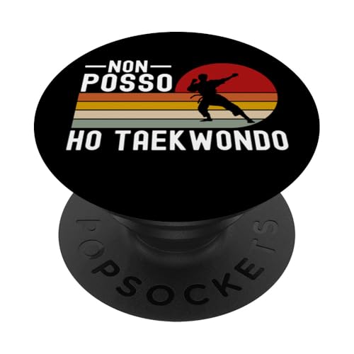 Taekwondo Divertenti Regali Per Taekwondo Allenatore Umore PopSockets PopGrip Adesivo