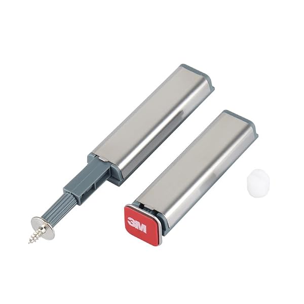 Alise Magnetic Touch Push Open Latch,Push Open Catch for Drawer Cabinet Kitchen Cupboard Wardrobe,SUS304 Stainless Steel Spring Flap Touch Latch Adhesive Push to Open Door Press Out Latches,10 Pack by Alise - Image 8