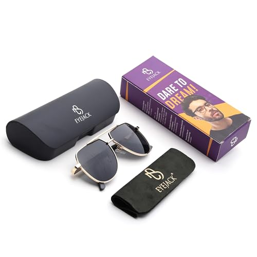 Image of EYEJACK by Voyage UV Protected & Polarized Aviator Sunglasses for Men & Women