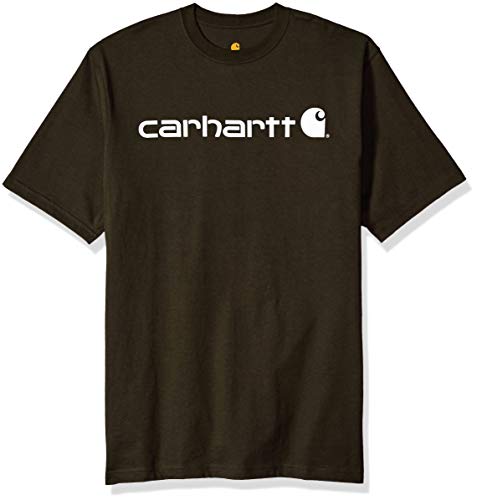 Carhartt Men's Big Big & Tall Signature Logo Short Sleeve Jersey T-Shirt K195