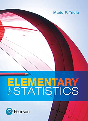 Elementary Statistics 13th Edition Triola Mario Elementary Statistics 13th Edition Triola Mario