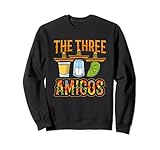 El diseño de los Tres sal Amigos tequila lima es ideal para los mexicanos Taco Chilaquiles Pozole Tostadas Enchiladas Guacamole alimentos Los amantes de la Salsa Jarabe Concheros bailando Mariachi Norteño Banda aficionados a la música compa carnal cuate