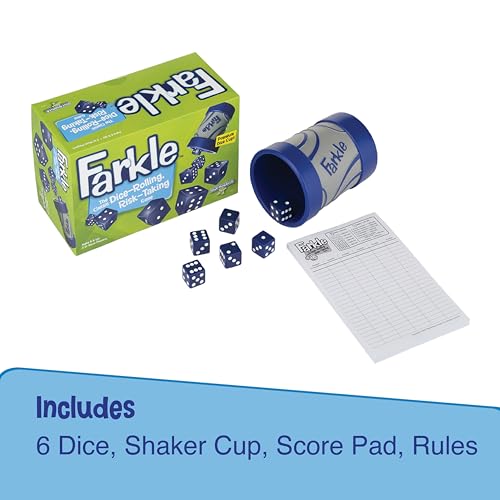Image of Farkle Dice Games for Kids, Dice Set, Score Sheets Inc, Family Game Night