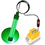 Fishing Light Attractants Compatible with DeWALT Battery: 20V Green Underwater LED Submersible Fishing Light,15W 1500LM IP68 Rated Waterproof Squid Bait Lights for Docks,Boats or Kayaks,Night Fishing