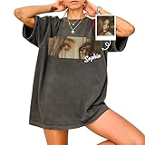 NAZENTI Custom Eye Shirt for Him Her, Personalized Bootleg Rap Tee Shirt for Boyfriend Girlfriend, Customized Vintage Graphic Tee with Faces On Them, Gifts for Valentine Birthday Christmas