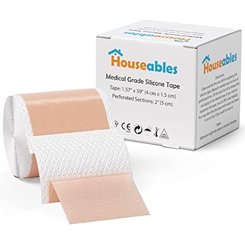 Silicone Scar Tape, Silicone Scar Patches, Scar Patches, Silicone Tape for Skin, Silicone Skin Patches, Silicon Scar Tape, Scar Bandage, Silicone Gel Sheets, Scar Sheets, Silicon Tape, 1.57” x 60” Cover