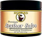 Howard Products Leather Salve - Leather Conditioner for Car Interior, Rejuvenates, Protects, Revives Leather: Couches, Shoes, No Sticky Residue
