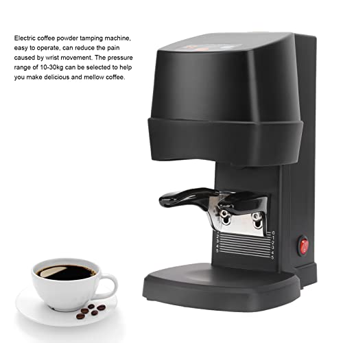 Automatische Kaffeepulverpresse, Metallsensor, kompakter elektrischer Kaffeepulverhammer für Cafés (Schwarz) 5 Automatische Kaffeepulverpresse, Metallsensor, kompakter elektrischer Kaffeepulverhammer für Cafés (Schwarz)