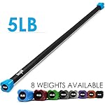 Yes4All Total Body Workout Weighted Bar, Resistance Band Bar, Racks for Strength Training, Exercise Bar for Yoga in Home and Gym - Single/Combo - Image 2