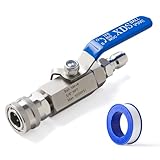 High Pressure Washer Ball Valve, 3/8' Quick Connect Ball Valve for Power Washer Hose, 5000 PSI, Shut Off Valve for High Pressure Washer Hose