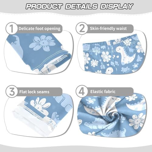 Animal Dinosaur Floral Girls Casual Leggings for Kids Printed Long Pant Bottoms Stretch and Soft3