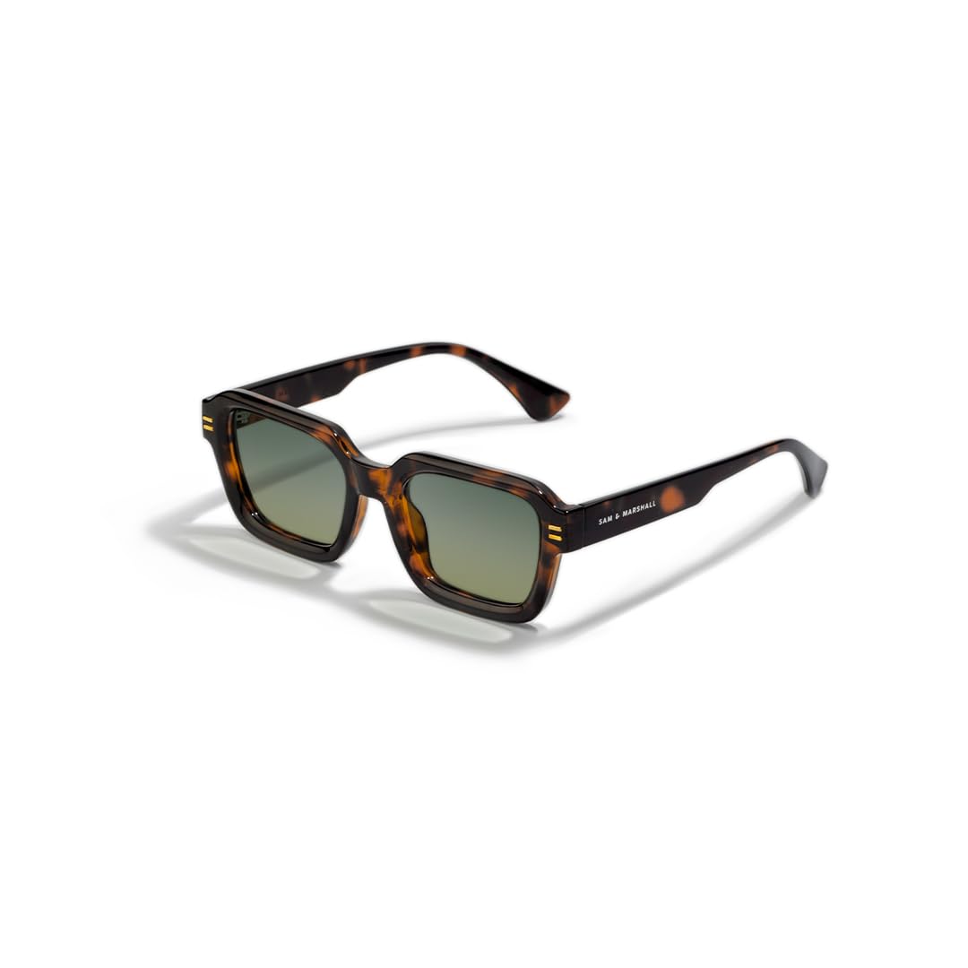 SAM AND MARSHALL ELLIOT UV400 Protected Rectangle Sunglass for Men & Women-image-3