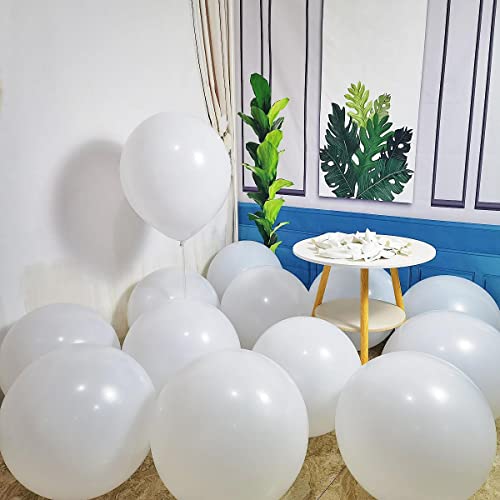 Image of 90 Pack White Balloons 18 inch White Latex Party Balloon Bulk for Various Party Events Decorations