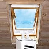 REDTRON Centre Pivot Roof Window Sealing Kit for Portable Air-Conditioner and Tumble Dryer, Works with Every Mobile Air-Conditioning Unit, for Window Perimeter up to 390 cm(190cm x 2 Set)