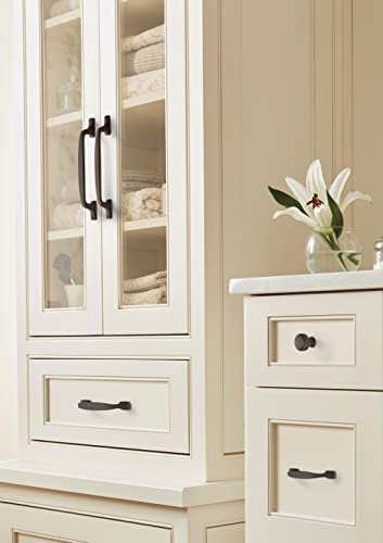 Amerock | Cabinet Pull | Dark Oiled Bronze | 3-3/4 Inch (96 Mm) Center To Center | Highland Ridge | 1 Pack | Drawer Pull | Drawer Handle | Cabinet Hardware #TOP1