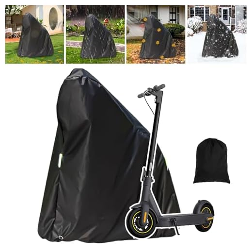 Electric Scooter Cover, All Season Universal Scooter Cover, Waterproof Sun, Tear Proof Night Reflective and Lock-Holes&Storage Bag for with Seat or Without Foldable Kick Scooter