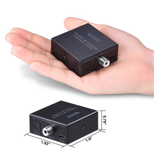 Optical To Coax, Tendak Optical Spdif Toslink To Coaxial And Coaxial To Optical Spdif Toslink Bi-Directional Swtich Digital Audio Converter Splitter Adapter #TOP5