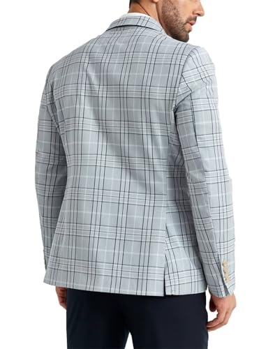 Men's Suit Jacket Blazer Casual Plaid Stripe Slim Fit Sport Coats Blazers Double Breasted Mens Tuxedos Jackets2