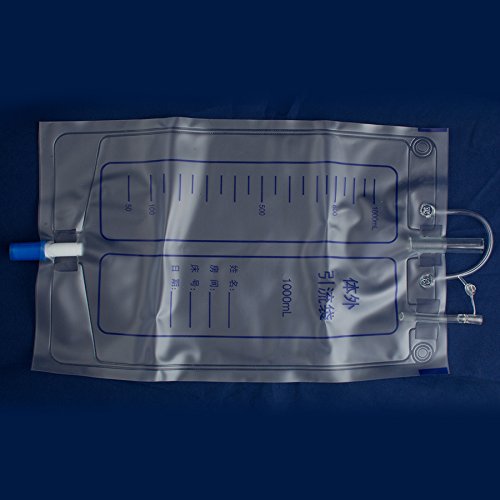Urinal Bag Portable Wearable Urinal +Urine Bag Collector +Toilet Elastic Waistband 1000ml Reusable Pee Bag (Female) - Thumbnail 3