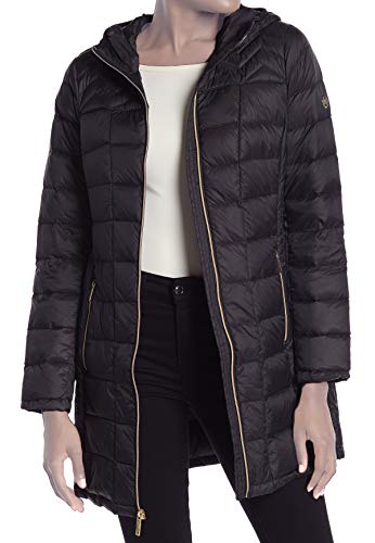 Michael Michael Kors Zip Quilted Puffer Jacket - Black (Large)