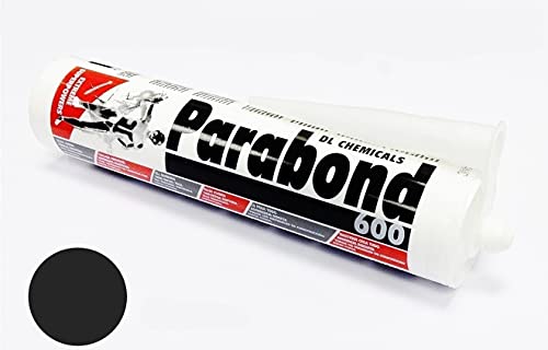 PARA Bond colle 600 ms polymère, mastic, tout Colle, colle de montage, Boots Construction 290 ml, colle de carrosserie Top Qualité, 290ml, noir, 50