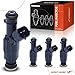 A-Premium 4 Holes Set of 4 Fuel Injectors Compatible with Hyundai Sonata 2008-2010, Tucson 2010-2013, Equus 2011 & Kia Forte 2010-2013, Sportage 2011-2013, Rondo 2010, Forte Koup 2010-2013, 2.4L 4.6L