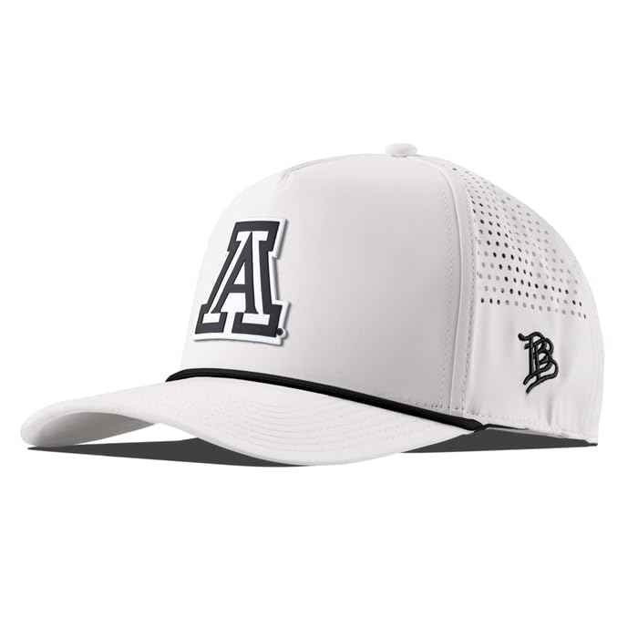 Branded Bills Officially Licensed x Arizona Wildcats White 5-Panel Vintage Arizona Block PVC