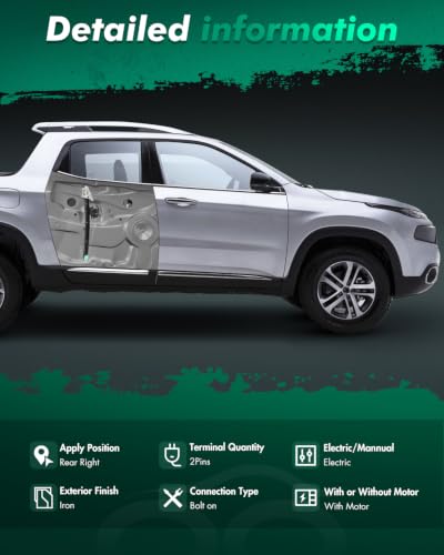 Image of SCITOO Rear Right Power Window Regulator With motor Fit for 2003-2014 for Volvo XC90, 741-061