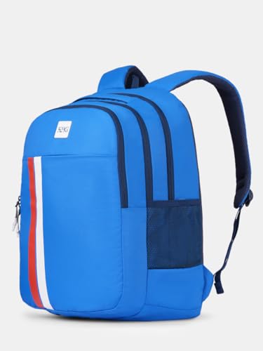 Image of Varsity Pro Solid Backpack, 35L, 3 Compartments + 1 Pocket, File Folder Section, Built-in Organizer, Spacious School, College & Office Bag